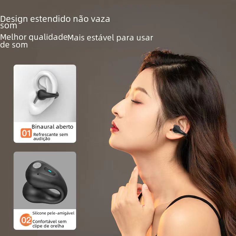 Auriculares Inalámbricos Bluetooth de Conducción Ósea para Deportes